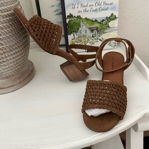 Lucky Brand Brown Braided Sandals